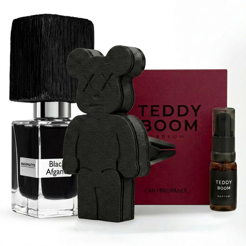 Teddy Boom Black Afgano «Шкіра» чорний — нішевий ароматизатор для авто