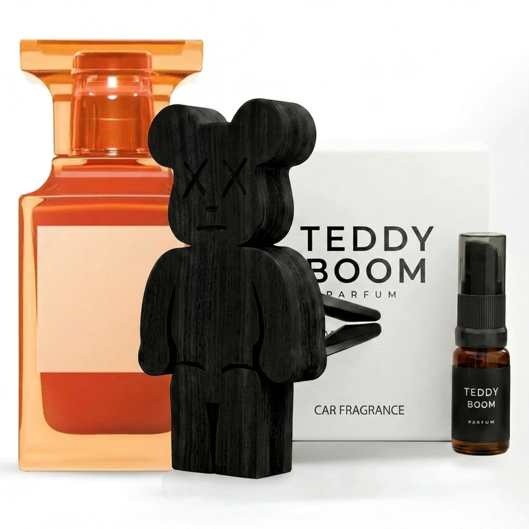 Teddy Boom Bitter Peach «Дерево» чорний — ароматизатор для салону автомобіля